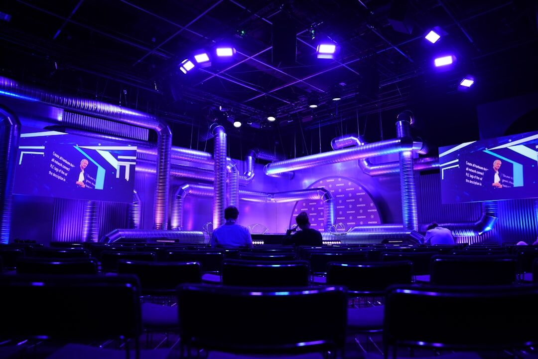 business conference stage